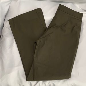 Olive flat front pants Size 12